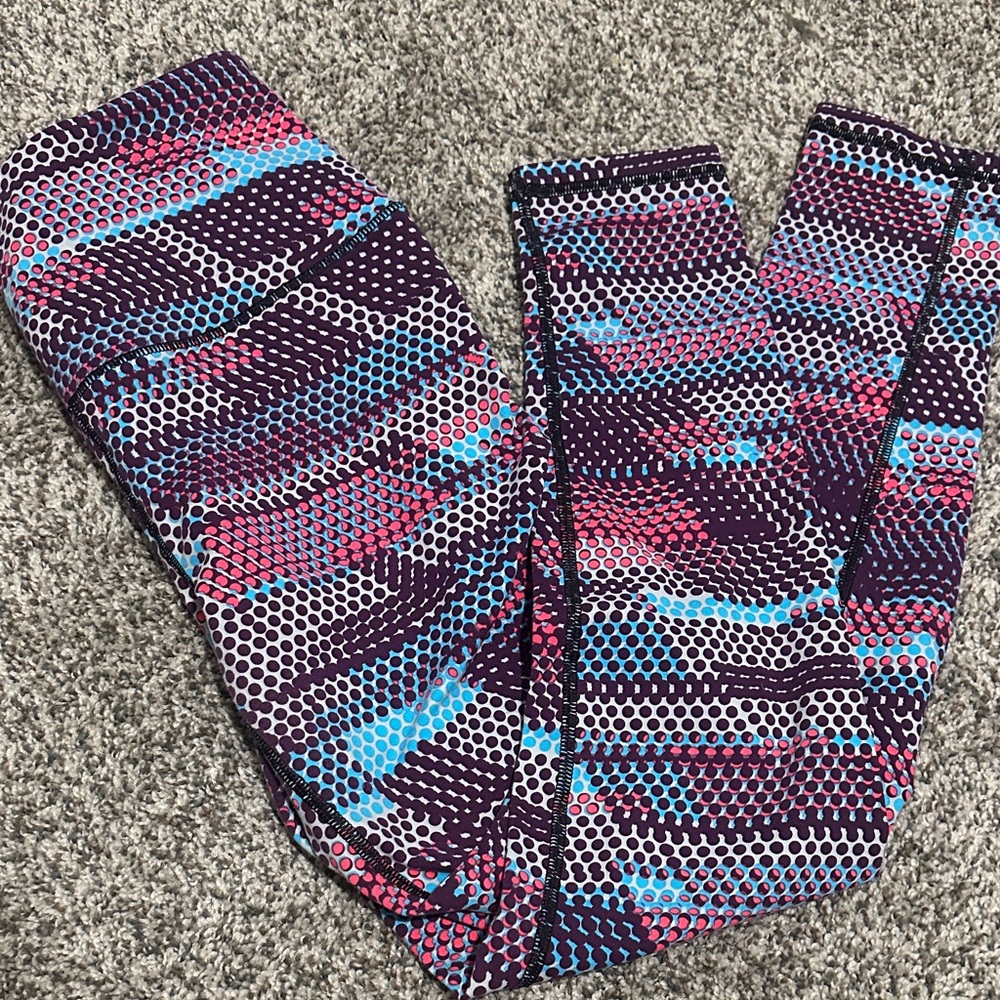 Victoria's Secret Sport Leggings in Purple, Pink, and Blue